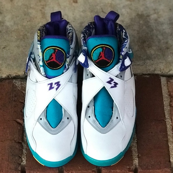 Air Jordan Retro 8 White Aqua (W) 2019 Sz 7 - Picture 3 of 8